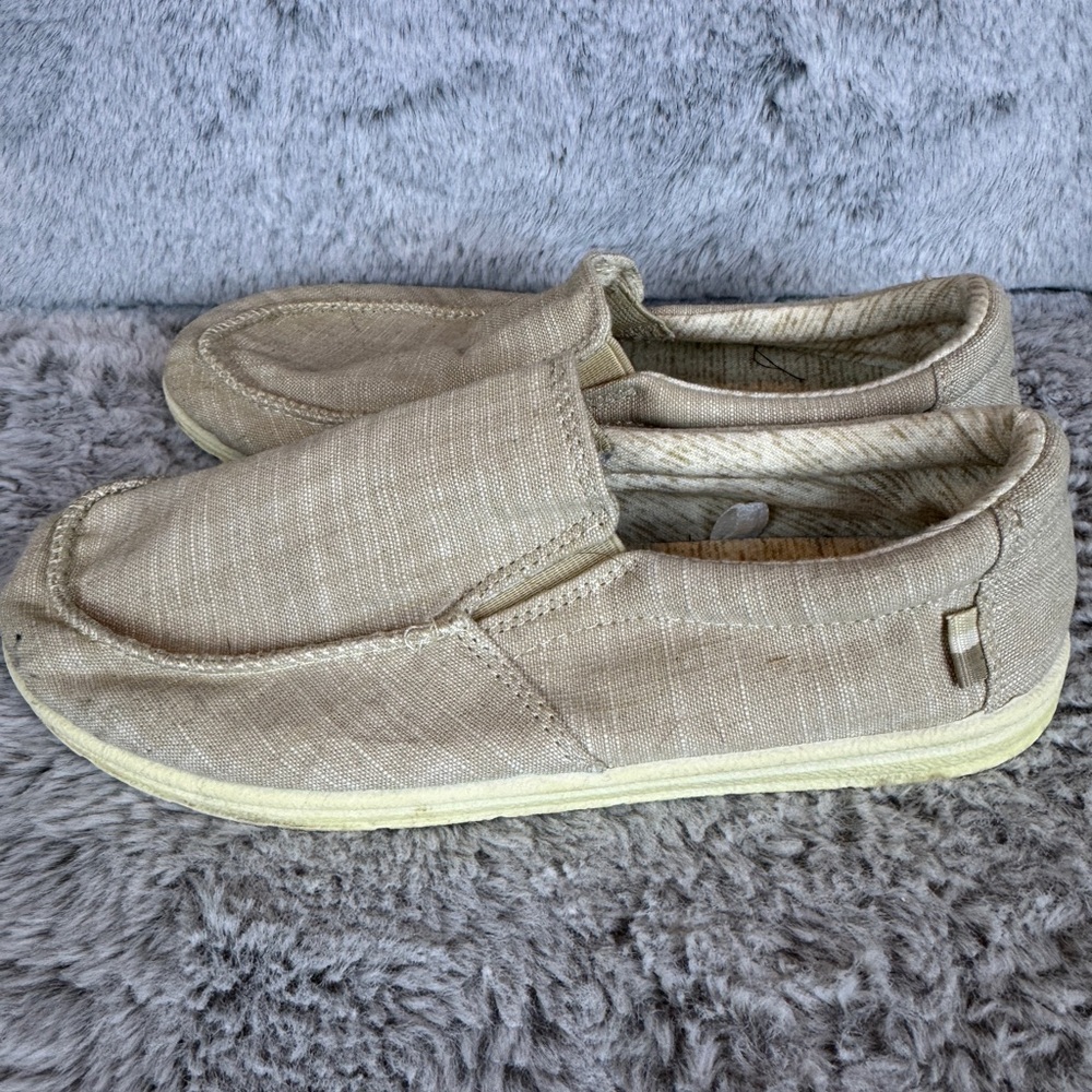 Cat & Jack Casual Beige Slip-On Loafers- Sz 2 - Picture 4 of 6